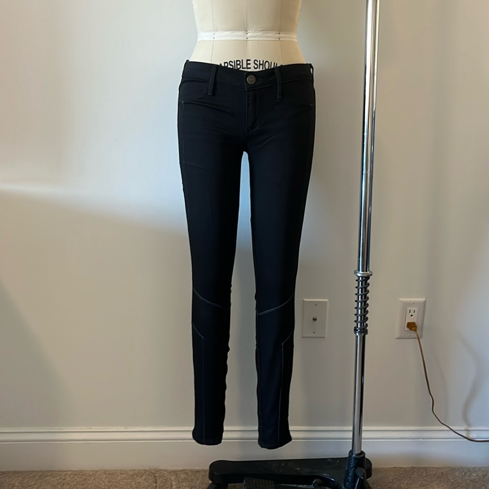 Cybergoth Neon Topstitch Black Jeans
